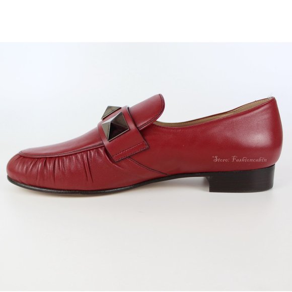 NEW VALENTINO GARAVANI Leather Loafers- Rockstud - Picture 4 of 16